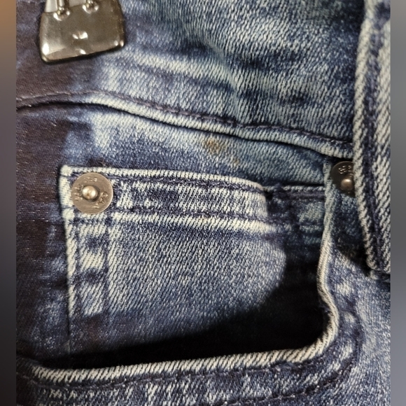 GAP True Skinny Jeans Women’s Size 26P – Blue with Dark Side Stripe - Picture 7 of 8